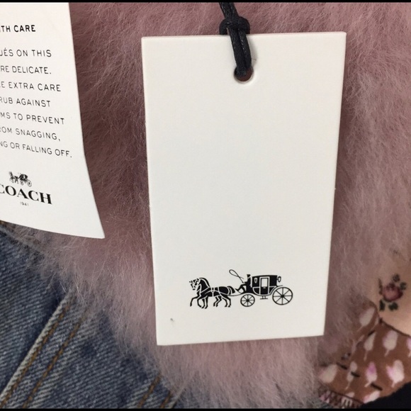 NWT coach 1941 denim jacket patchwork size 6 - Picture 7 of 14